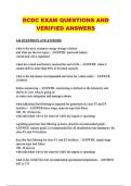 DCDC EXAM QUESTIONS AND VERIFIED ANSWERS