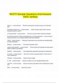 NOCTI Sample Questions And Answers 100% Verified.