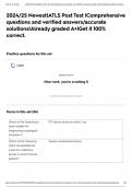 2024/25 Newest|ATLS Post Test |Comprehensive questions and verified answers/accurate solutions|Already graded A+|Get it 100% correct.