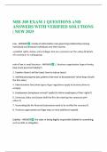 MIE 305 EXAM 1 QUESTIONS AND ANSWERS WITH VERIFIED SOLUTIONS | NEW 2025