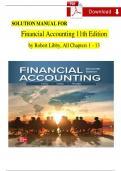 SOLUTION MANUAL FOR Financial Accounting 11th Edition  by Robert Libby, All Chapters 1 - 13