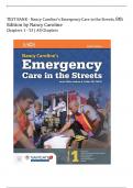 TEST BANK - Nancy Caroline’s Emergency Care in the Streets, 8th Edition by Nancy Caroline Chapters 1 - 53 | All Chapters