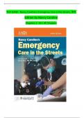 TEST BANK - Nancy Caroline’s Emergency Care in the Streets, 9th Edition by Nancy Caroline Chapters 1 - 53 | All Chapters