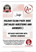 SSL2601 EXAM PACK 2025  {DETAILED QUESTIONS AND ANSWERS }