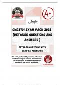 CMG3701 EXAM PACK 2025  {DETAILED QUESTIONS AND ANSWERS }