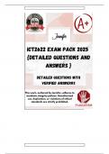 ICT2622 EXAM PACK 2025  {DETAILED QUESTIONS AND ANSWERS }