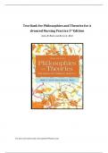 Test Bank for Philosophies and Theories for Advanced Nursing Practice 3rdEdition Janie B. Butts and Karen L.Rich