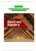 SOLUTION MANUAL First Course in Abstract Algebra A 8th Edition by John B. Fraleigh All Chapters Full Complete