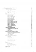 Summary of Neuroanatomy part of From Molecule to Mind course of neuroscience master