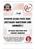 ECS3701 EXAM PACK 2025  {DETAILED QUESTIONS AND ANSWERS }