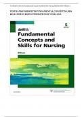 TEST BANK FOR DEWITS FUNDAMENTAL CONCEPTS ANDS KILLS FOR NURSING  5THEDITION BY WILLIAMS