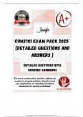 COM3701 EXAM PACK 2025  {DETAILED QUESTIONS AND ANSWERS }