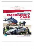 Test Bank For Prehospital Emergency Care 12th Edition By Joseph J. Mistovich, Keith J. Karren |All Chapters, Year-2023/2024|