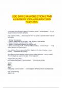  UBE BAR EXAM QUESTIONS AND ANSWERS 100% GUARANTEED SUCCESS.