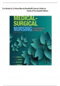 Test Bank For LeMone and Burke's Medical-Surgical Nursing: Clinical Reasoning in Patient Care 7th Edition