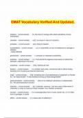 GMAT Vocabulary Verified And Updated.