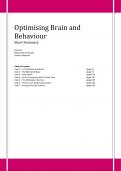 Optimising Brain and Behaviour - Short Summary