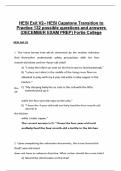 HESI Exit V2– HESI Capstone Transition to Practice 132 possible questions and answers (DECEMBER EXAM PREP) Fortis College