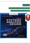 Test Bank for Systems Analysis and Design, 12th Edition Tilley (All Chapters included) 