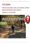 Financial Accounting Tools For Business Decision Making, 10th Edition TEST BANK by Paul D. Kimmel, Jerry J. Weygandt, Verified Chapters 1 - 13, Complete Newest Version