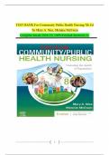 TEST BANK For Community Public Health Nursing 7th Ed by Mary A. Nies, Melanie McEwen Complete Guide 2024/25|| 100%Verified Answers|| A