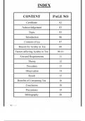 Acidity in Tea Leaves