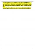 Test Bank Maternal Child Nursing Care, 6th Edition, Shannon Perry, Marilyn Hockenberry, Deitra Lowdermilk, David Wilson, Kathryn Alden, Mary Catherine 