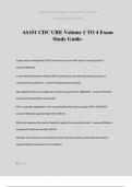 4A151 CDC URE Volume 1 TO 4 Exam Study Guide.