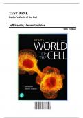 Test Bank For Becker's World of the Cell, 10th Edition (Hardin, 2022) Chapter 1-26, All Chapters ||Complete A+ Guide