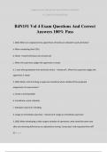 B4N151 Vol 4 Exam Questions And Correct Answers 100% Pass