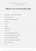 BIOL121- Sem 1 OT Exam Study Guide.