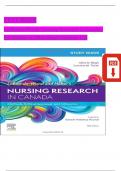 TEST BANK For Nursing Research In Canada, 5th Edition by Mina Singh, Verified Chapters 1 - 21, Complete Newest Version