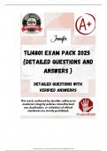 TLI4801 EXAM PACK 2025  {DETAILED QUESTIONS AND ANSWERS }