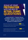 Customer Service 1 - Customer Service Foundations / Become a Customer Service Specialist / LinkedIn Learning Pathway / Questions & Certified Answers. 