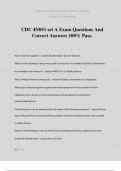 CDC 4N051 set A Exam Questions And Correct Answers 100% Pass.