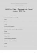 EGEE 101 Exam 1 Questions And Correct Answers 100% Pass