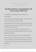 Enrolled Agent Part 1 Exam Questions And Correct Answers 100% Pass