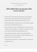 SFSU ERTH 310 Exam Questions With Correct Answers