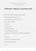 ERTH 2401 - Midterm 1 Exam Study Guide.