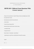 ERTH 2415- Midterm Exam Questions With Correct Answers