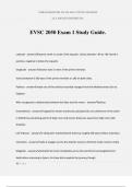 EVSC 2050 Exam 1 Study Guide.