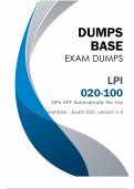 020-100 Dumps (V8.02) - Reliable Resources for Passing Lpi 020-100 Exam