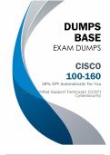 100-160 Dumps (V8.02) - Reliable Resources for Passing Cisco 100-160 Exam