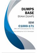 C1000-171 Dumps (V8.02) - Reliable Resources for Passing IBM C1000-171 Exam