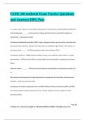 FAML 160 midterm Exam Practice Questions and Answers 100% Pass