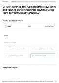 CMSRN |2024 update|Comprehensive questions and verified answers/accurate solutions|Get it 100% correct!! Already graded A+