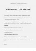 HAO 549 Lecture 1 Exam Study Guide