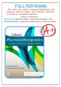 Test Bank For Lehne’s Pharmacotherapeutics For Advanced Practice Nurses And Physician Assistants, 2nd Edition by Jacqueline Burchum; Laura D. Rosenthal|9780323598125| All Chapters (1- 92)|LATEST