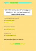 AHN 577 ID Test Questions & Verified Answers 2024-2025 | 100% Pass Rate Guaranteed |  Latest Updated Version