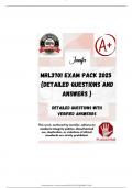 MRL3701 EXAM PACK 2025  {DETAILED QUESTIONS AND ANSWERS }